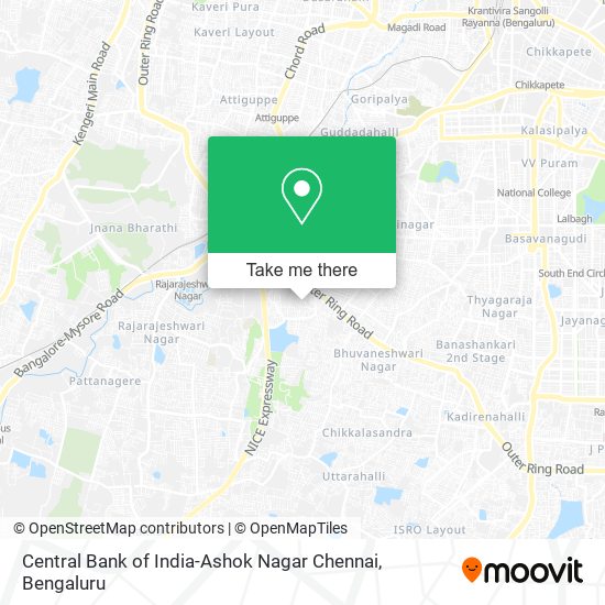 Central Bank of India-Ashok Nagar Chennai map