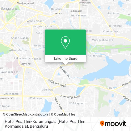 Hotel Pearl Inn-Koramangala map