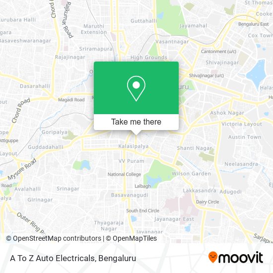 A To Z Auto Electricals map