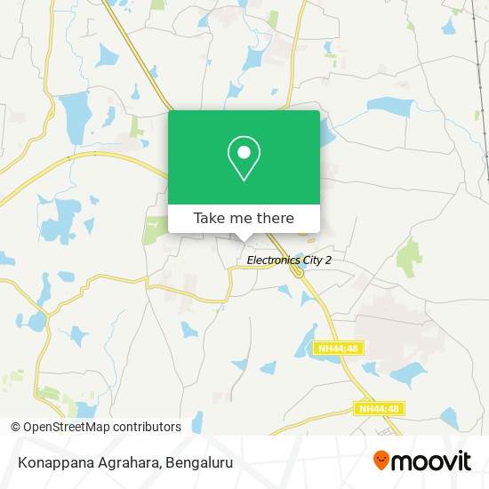 Konappana Agrahara map