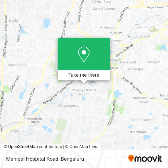 Manipal Hospital Road map