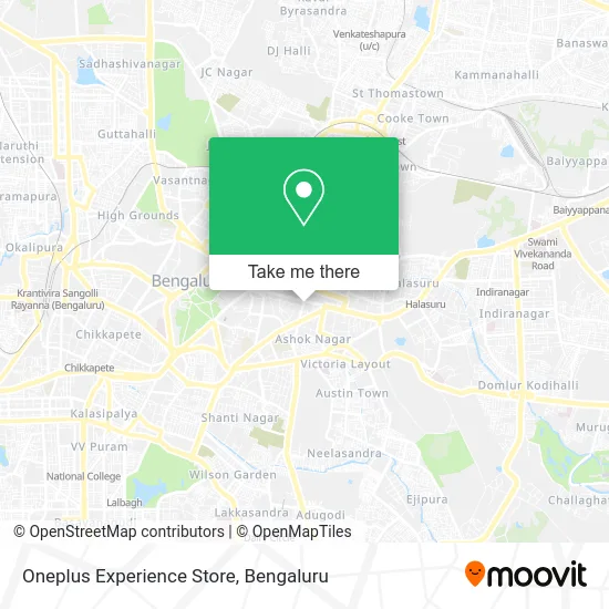 Oneplus Experience Store map