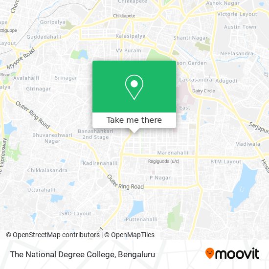The National Degree College map