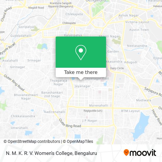 N. M. K. R. V. Women's College map