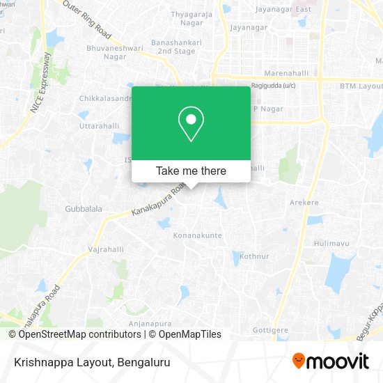 Krishnappa Layout map
