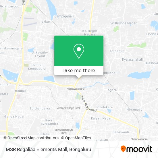 MSR Regaliaa Elements Mall map