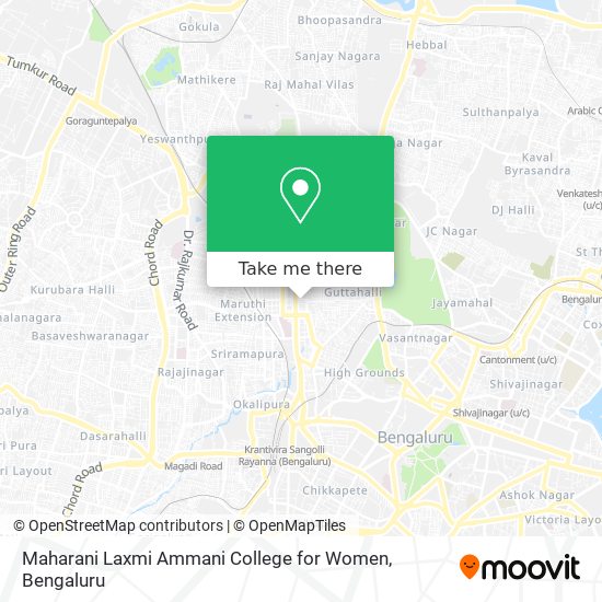 Maharani Laxmi Ammani College for Women map