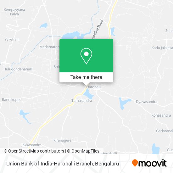 Union Bank of India-Harohalli Branch map
