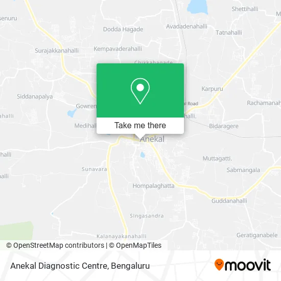 Anekal Diagnostic Centre map