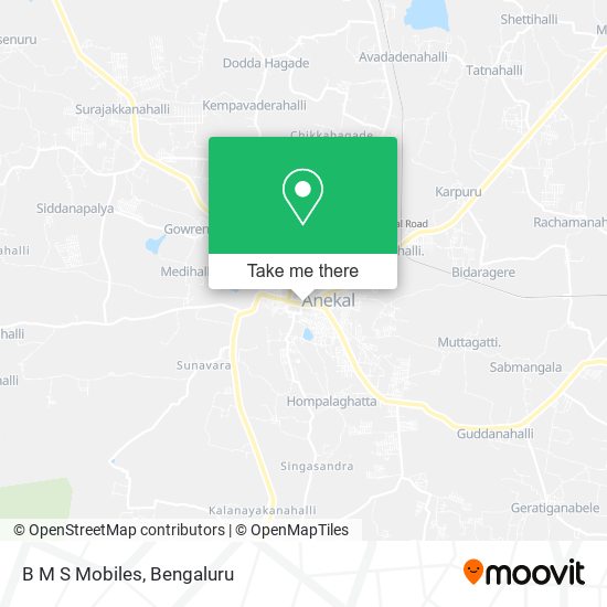 B M S Mobiles map