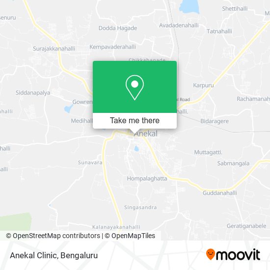 Anekal Clinic map