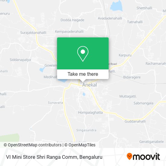 VI Mini Store Shri Ranga Comm map