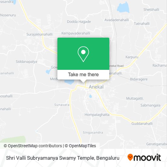 Shri Valli Subryamanya Swamy Temple map