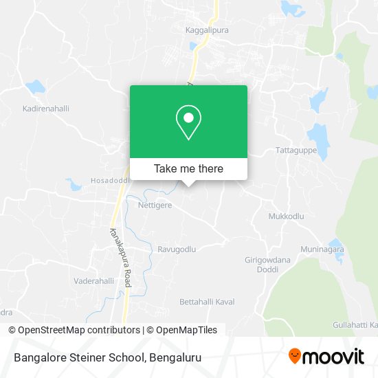 Bangalore Steiner School map