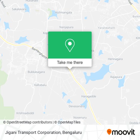 Jigani Transport Corporation map