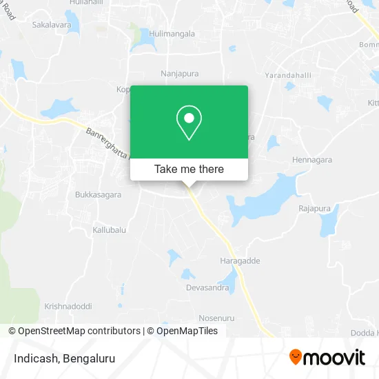 Indicash map