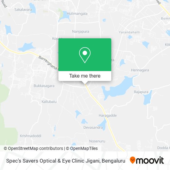 Spec's Savers Optical & Eye Clinic Jigani map