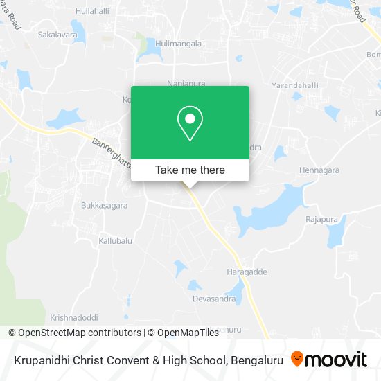 Krupanidhi Christ Convent & High School map