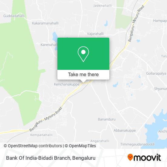 Bank Of India-Bidadi Branch map