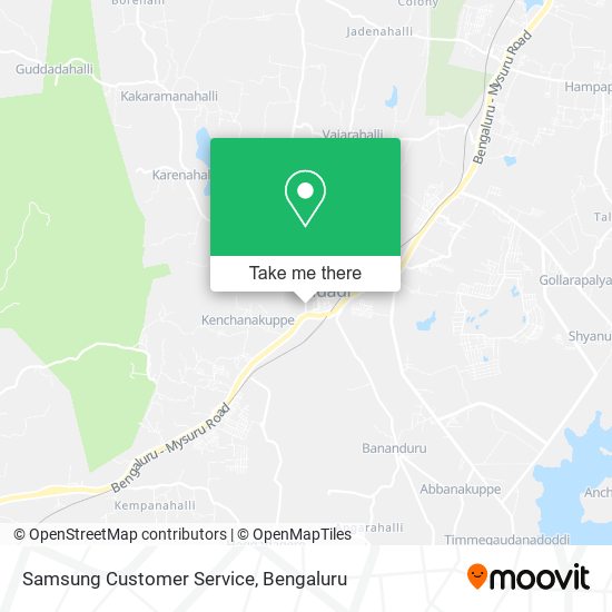 Samsung Customer Service map