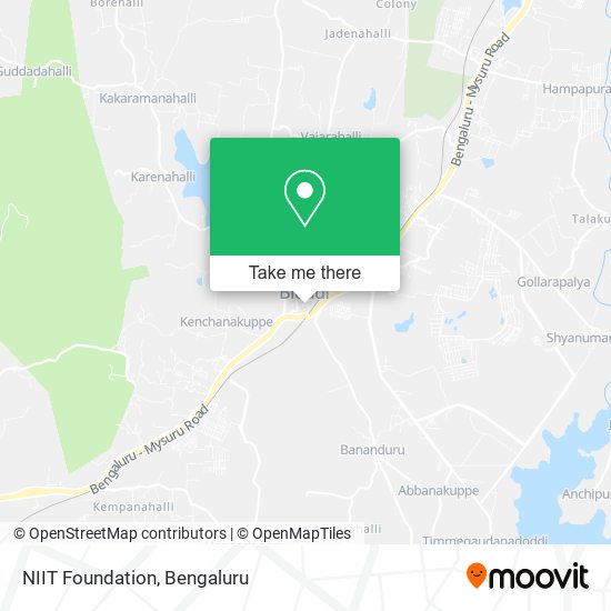 NIIT Foundation map