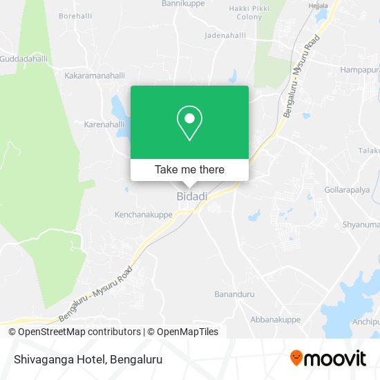 Shivaganga Hotel map