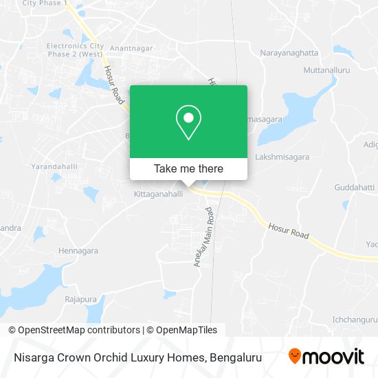 Nisarga Crown Orchid Luxury Homes map