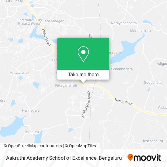 Aakruthi Academy School of Excellence map