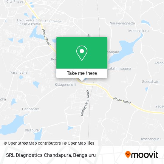 SRL Diagnostics Chandapura map