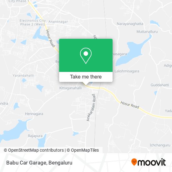 Babu Car Garage map