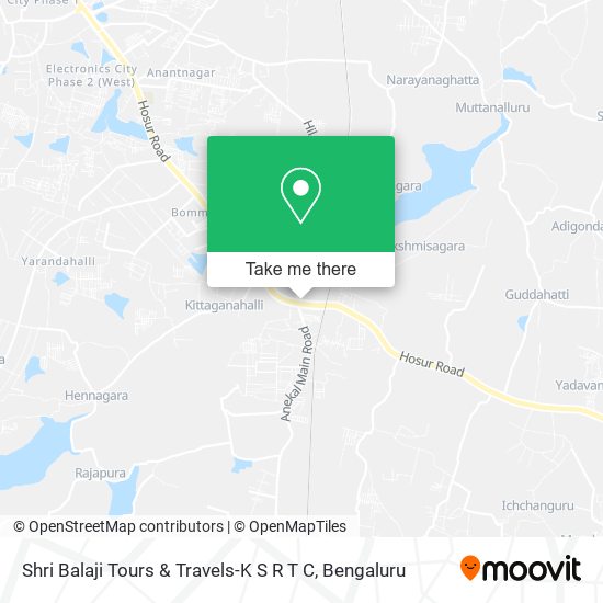 Shri Balaji Tours & Travels-K S R T C map