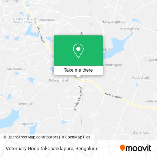 Veternary Hospital-Chandapura map