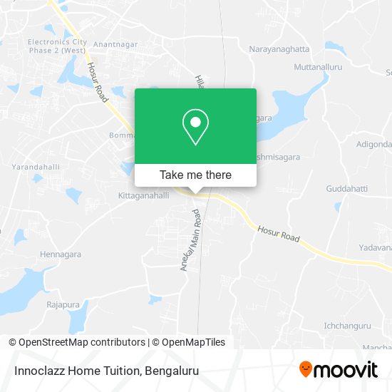 Innoclazz Home Tuition map