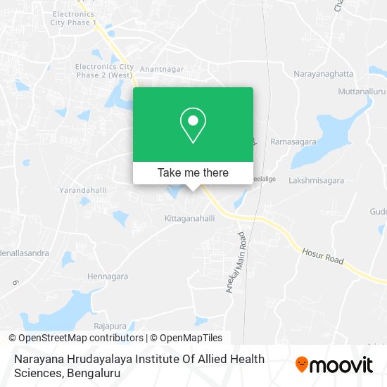 Narayana Hrudayalaya Institute Of Allied Health Sciences map