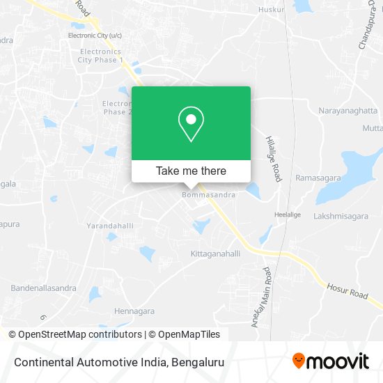 Continental Automotive India map
