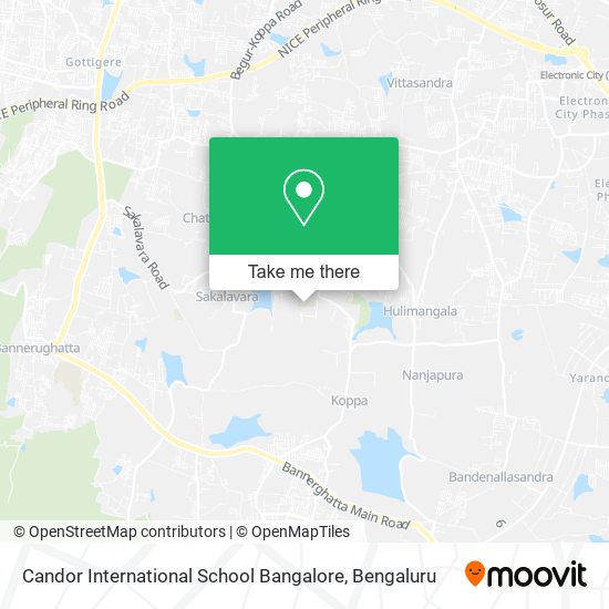 Candor International School Bangalore map