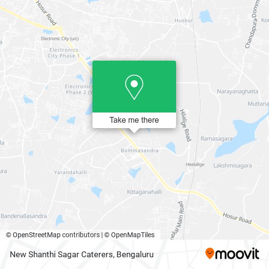 New Shanthi Sagar Caterers map