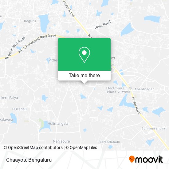 Chaayos map