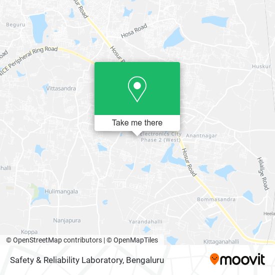 Safety & Reliability Laboratory map