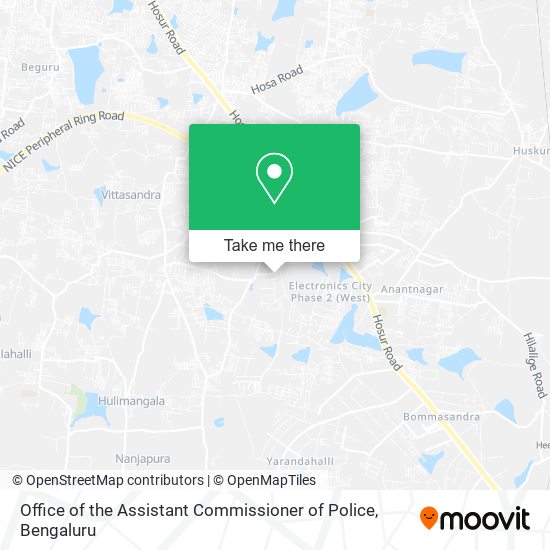 Office of the Assistant Commissioner of Police map