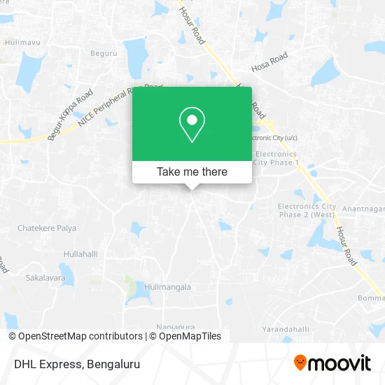DHL Express map