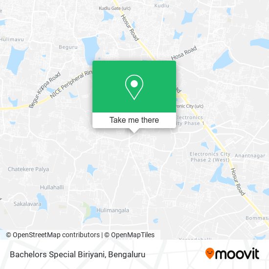 Bachelors Special Biriyani map