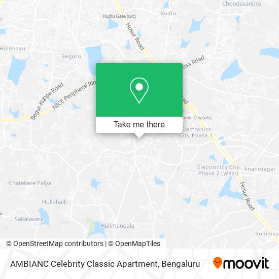 AMBIANC Celebrity Classic Apartment map