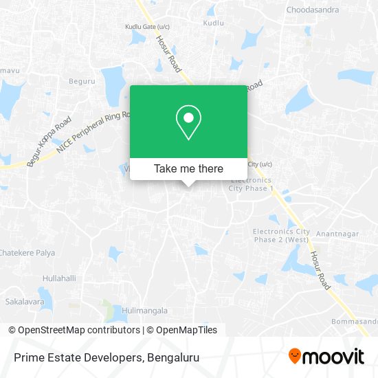 Prime Estate Developers map