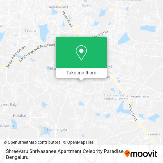 Shreevaru Shrivasanee Apartment Celebrity Paradise map