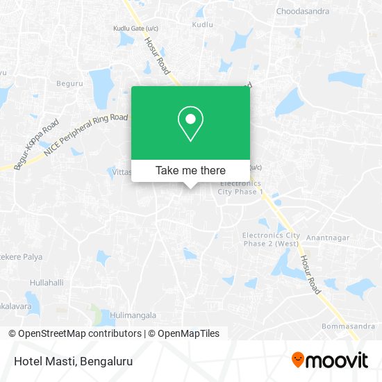 Hotel Masti map