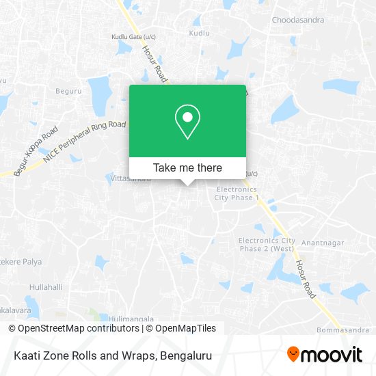 Kaati Zone Rolls and Wraps map