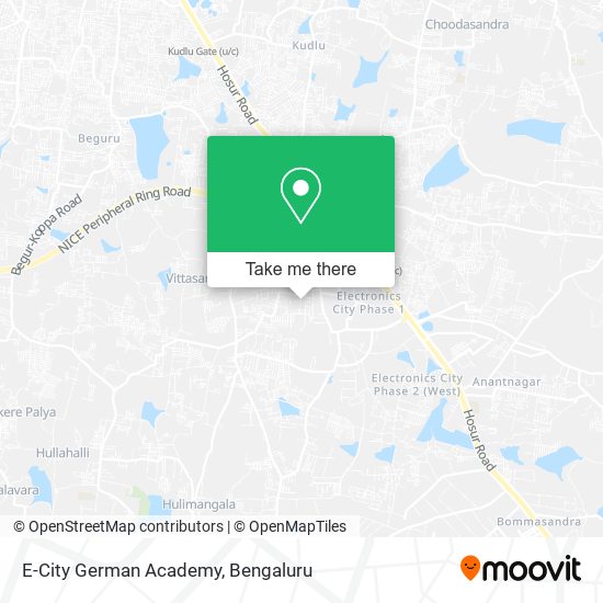 E-City German Academy map