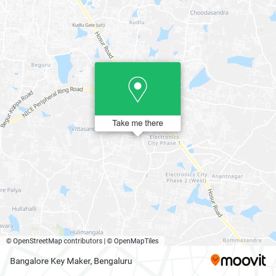 Bangalore Key Maker map