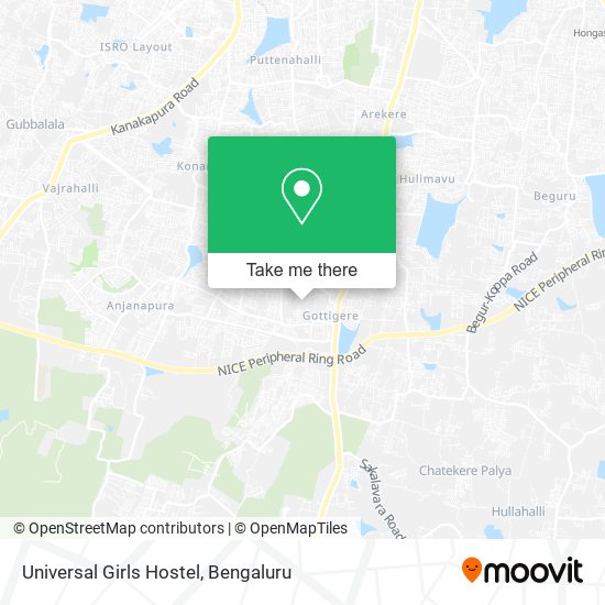 Universal Girls Hostel map